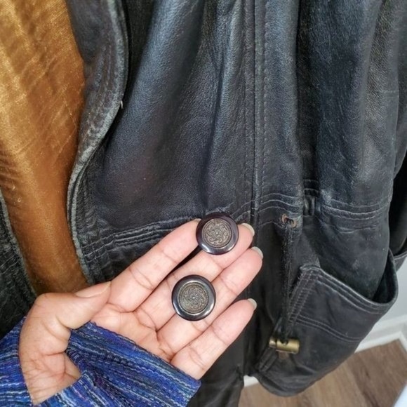 Clout Related Clothes Ladies Leather Coat Size Small - Picture 10 of 16